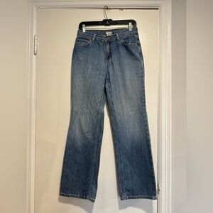 LL Bean Y2K Women Sz: 6 Reg Medium Wash Relaxed Baggy Straight Leg Jeans.